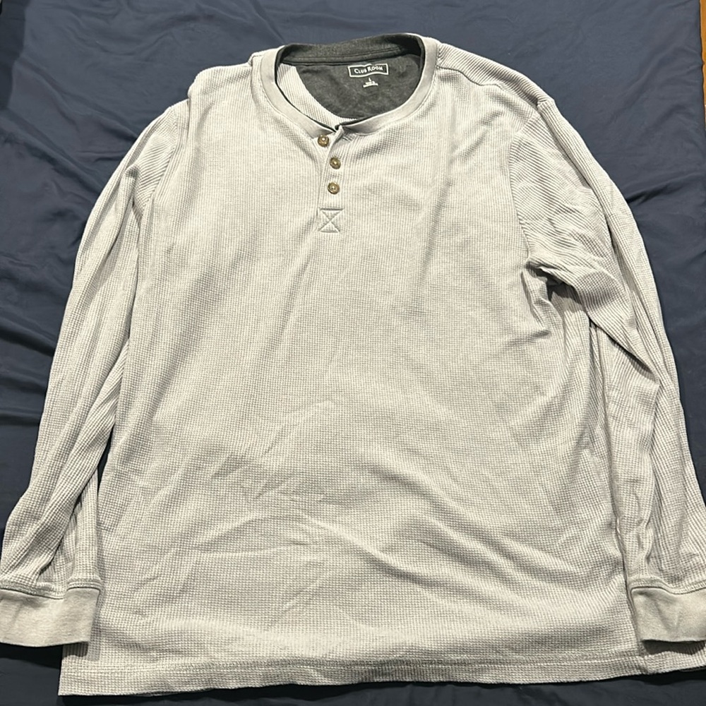 Club Room Grey Henley
